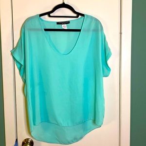 Sheer Teal Shirt